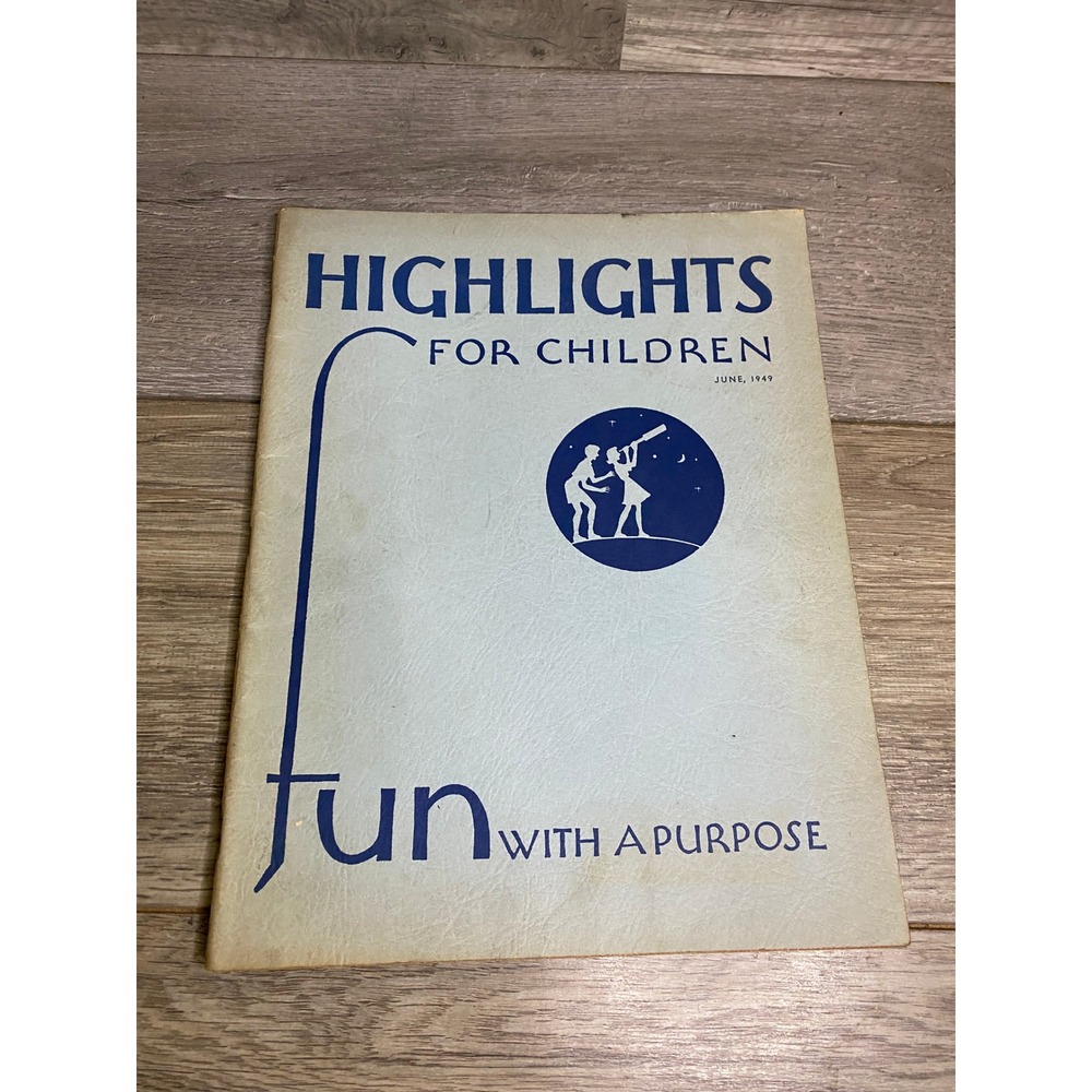 Vintage Highlights for Children Magazine June 1949 Fun with a Purpose Vol 4 No 5